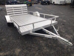 Clean aluminum trailer