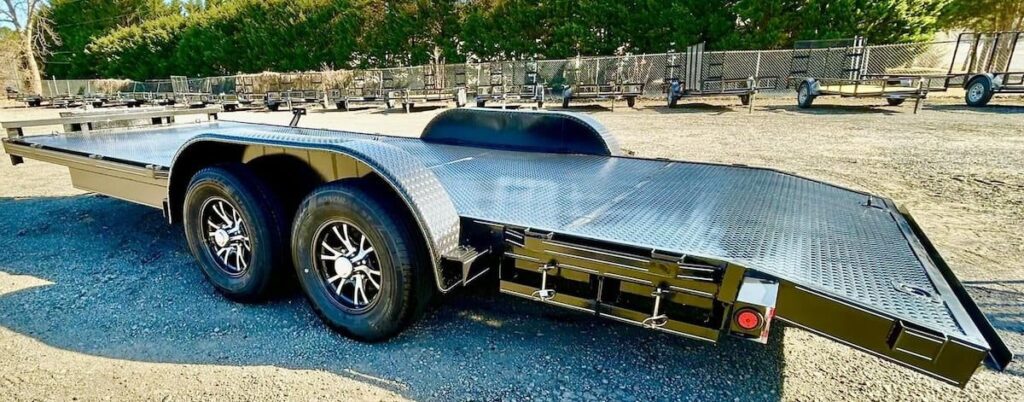 picture of high end car hauler trailer
