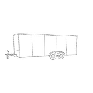 6 x 10 Tandem Axle Enclosed Trailer