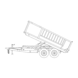 7 x 14 x 4 16,000 lbs. Dump Trailer