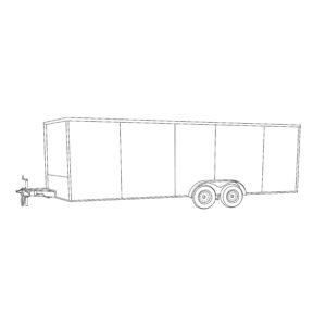 7 x 18 Tandem Axle Enclosed Trailer – Max Built
