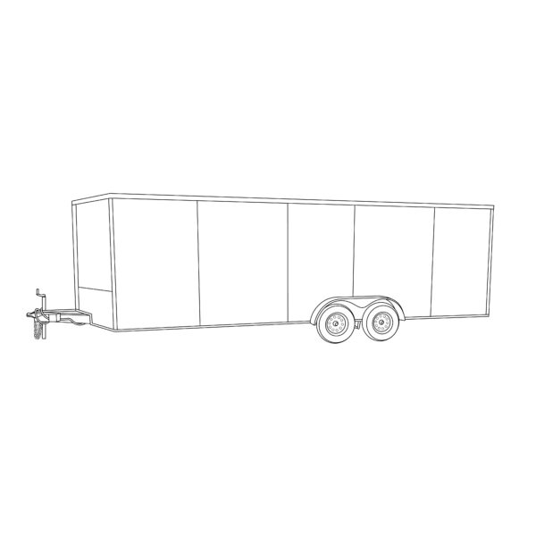 7 x 18 Tandem Axle Enclosed Trailer – Max Built