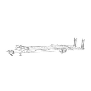 82 x 18 Wood 10,000 lbs Equipment Trailer