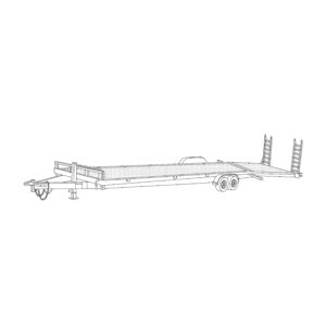 82 x 22 Steel 10,000 lbs. Equipment Trailer