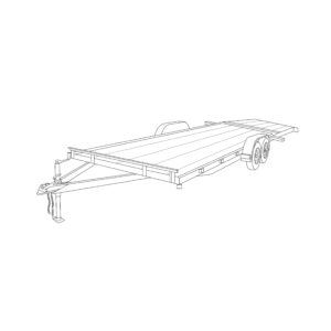 82 x 22 Car Hauler Wood Deck