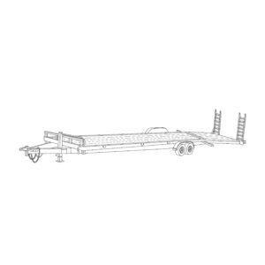 82 x 22 Wood 10,000 lbs Equipment Trailer – Max Built