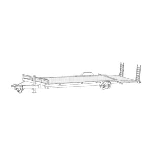82 x 26 Steel 10,000 lbs. Equipment Trailer