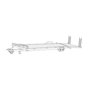 82 x 30 Steel 14,000 lbs Equipment Trailer