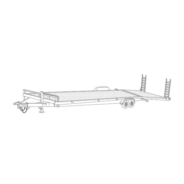 82 x 34 Steel 14,000 lbs. Equipment Trailer