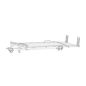 82 x 36 Steel 14,000 lbs. Equipment Trailer