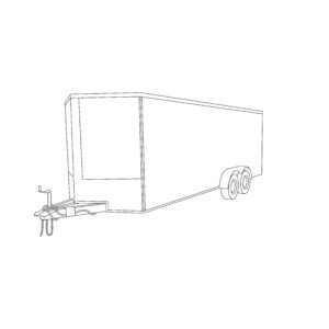 8.5 x 18 Tandem Axle Enclosed Trailer