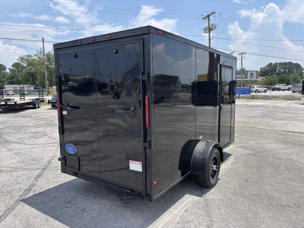 6 x 12 Single Axle Enclosed Trailer